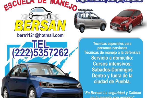 Escuela de Manejo Bersan en Puebla